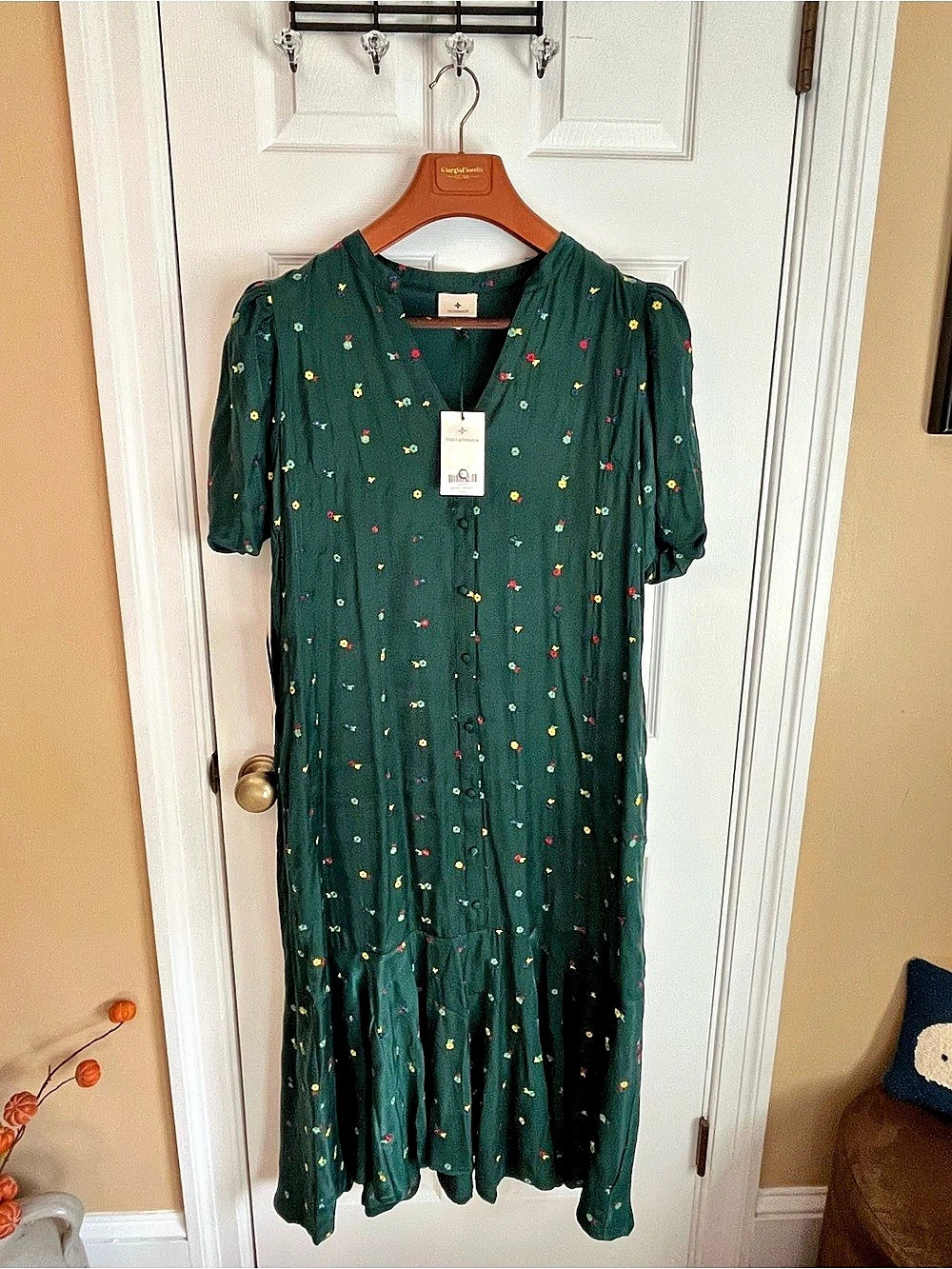 Tuckernuck Floral Midi/maxi Dress in Green & Multicolor SIZE XXL